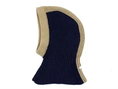 Liewood oat/classic navy balaclava Hanibal